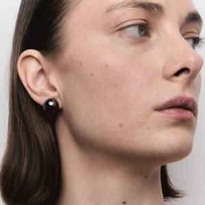 SHAMELESS Серьги КРАШ черный родий