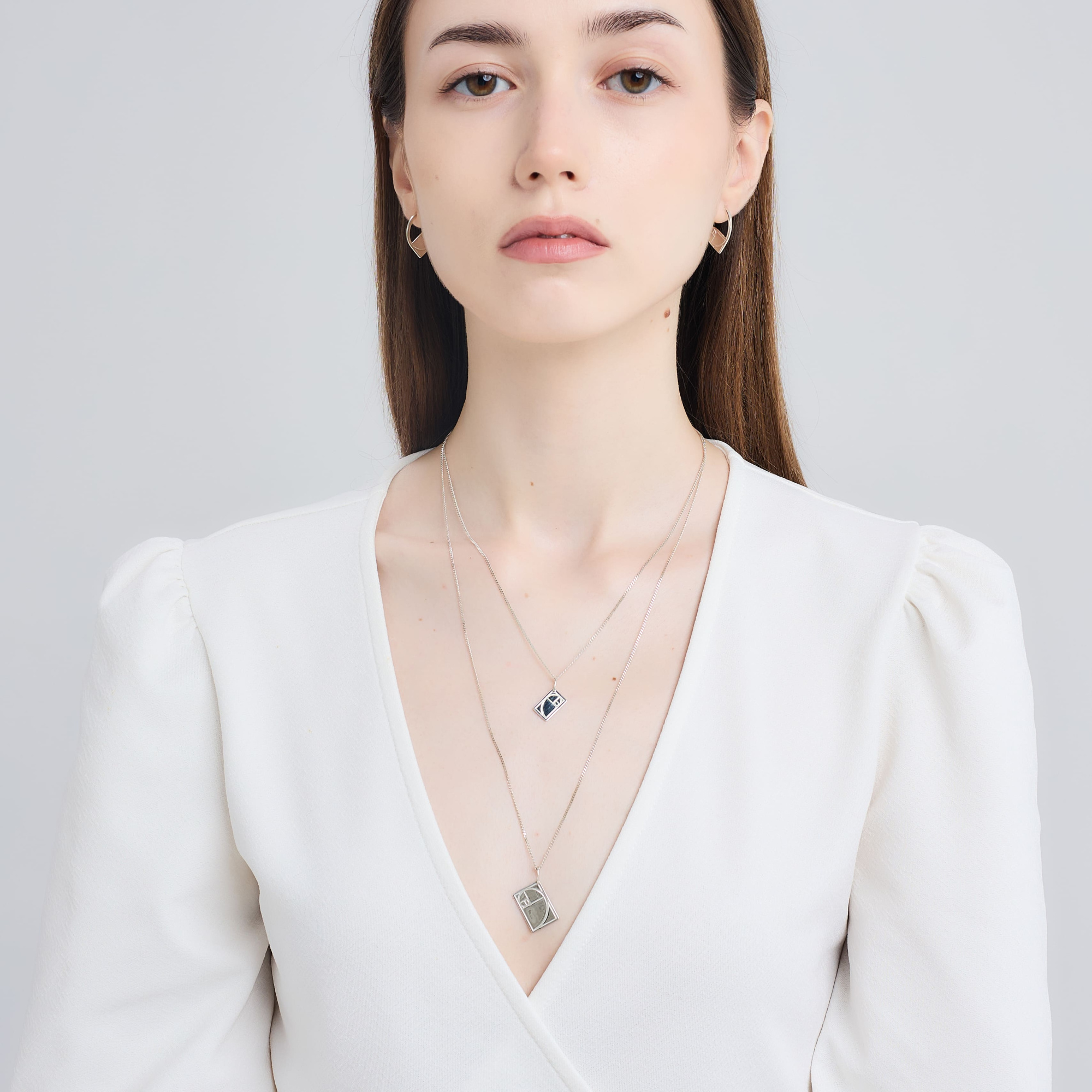 INFANTA Подвеска Золотое сечение серебро