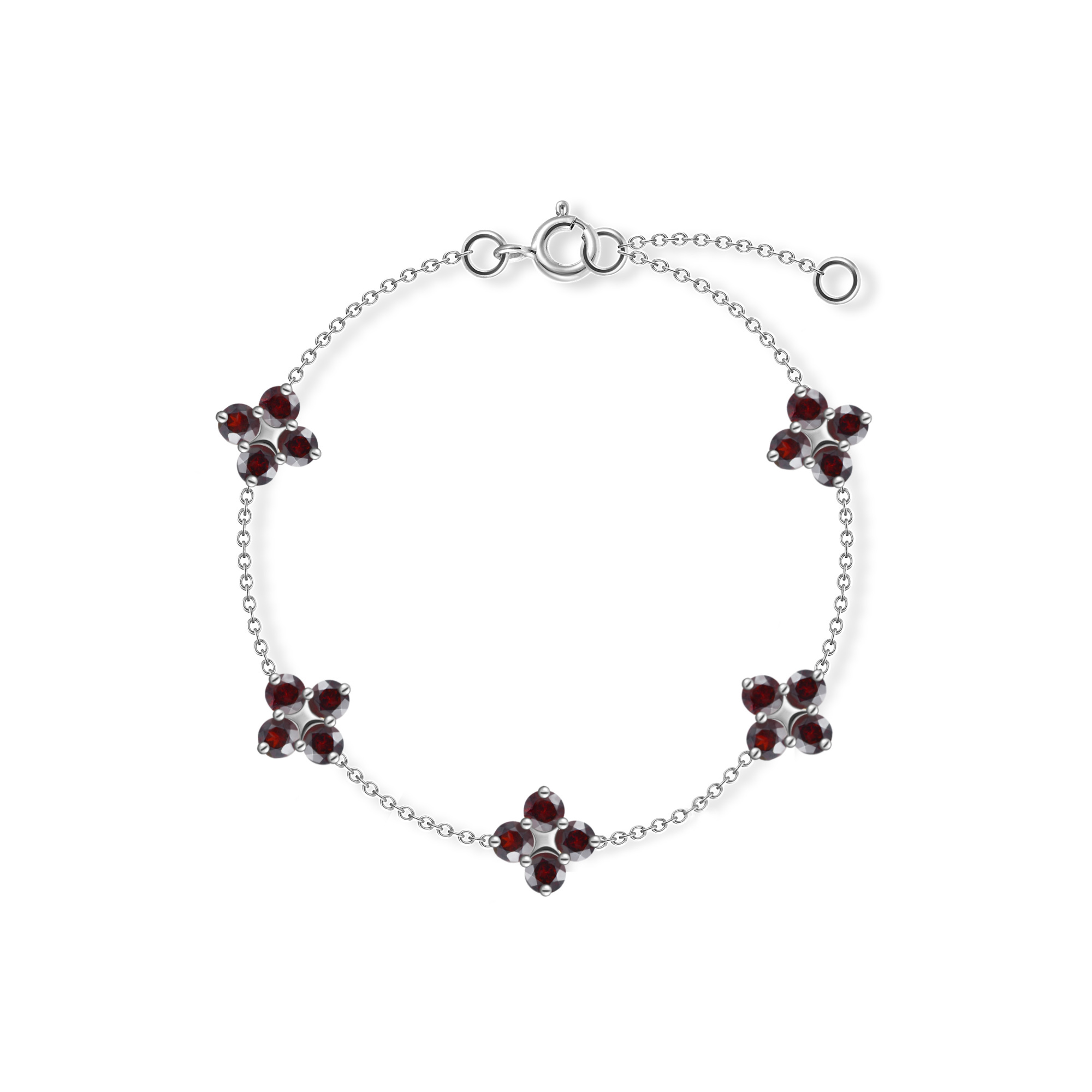 INFANTA Браслет Principessa Cinque с гранатами