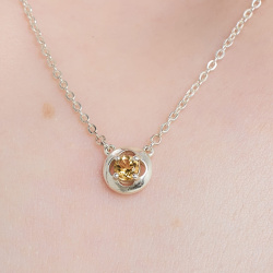 INFANTA Чокер Principessa Cerchio с цитрином в серебре