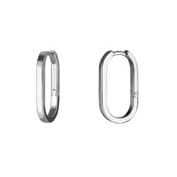 INFANTA Серьги овальные Base 8 на 16 серебро