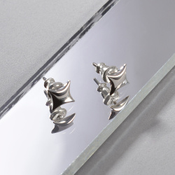 INFANTA Серьги гвоздики Stella granda серебро