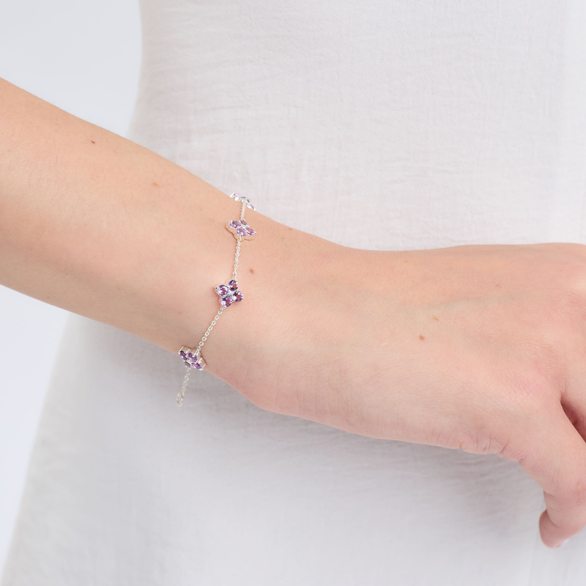 INFANTA Браслет Principessa Cinque с аметистами