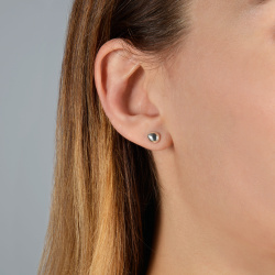 INFANTA Серьги гвоздики Grano Grande серебро