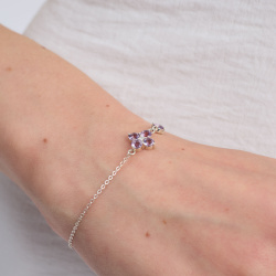 INFANTA Браслет Principessa Asimmetrico с аметистами