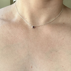 INFANTA Чокер Principessa Cerchio с гранатом в серебре