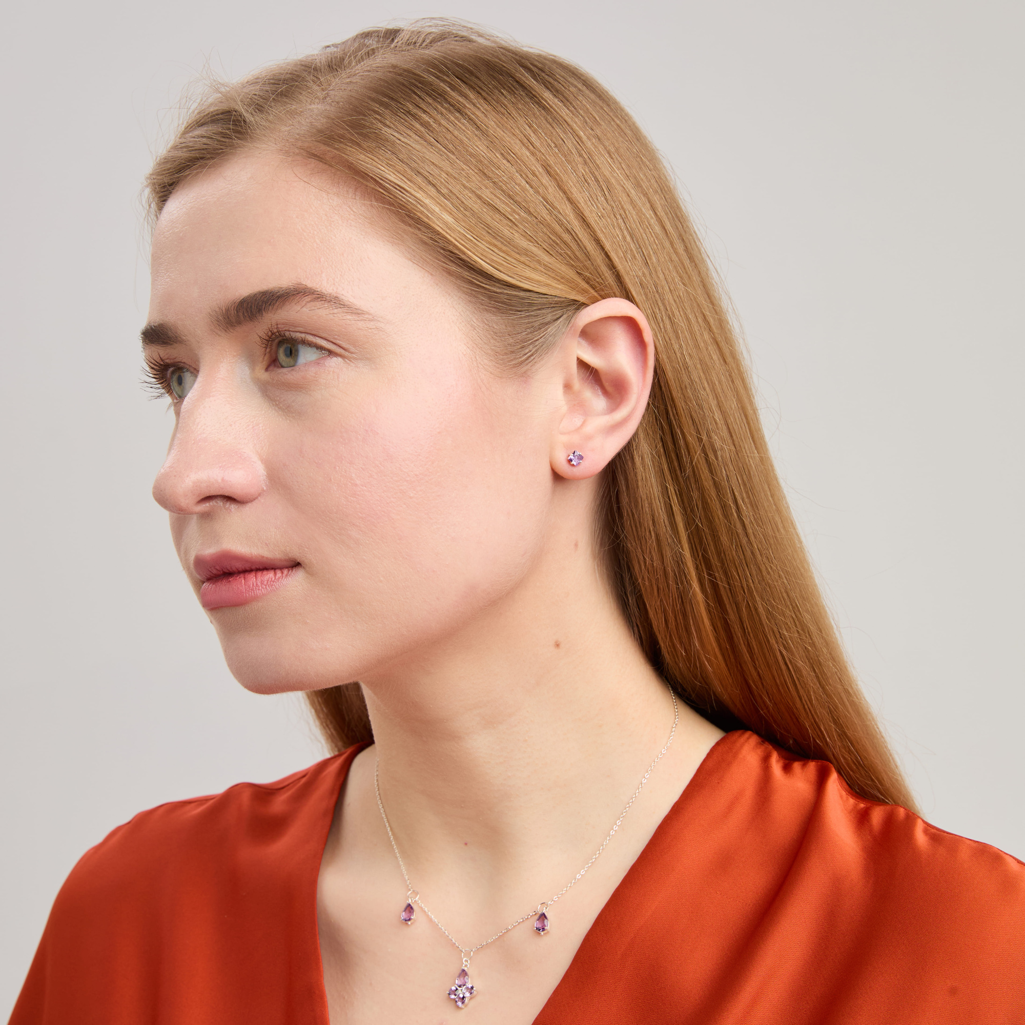 INFANTA Чокер Principessa Giglio с аметистами