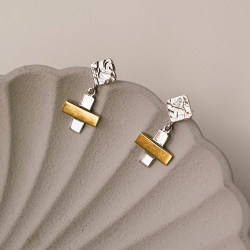 EKATERINA TOLSTAYA Серьги Мозаика кресты