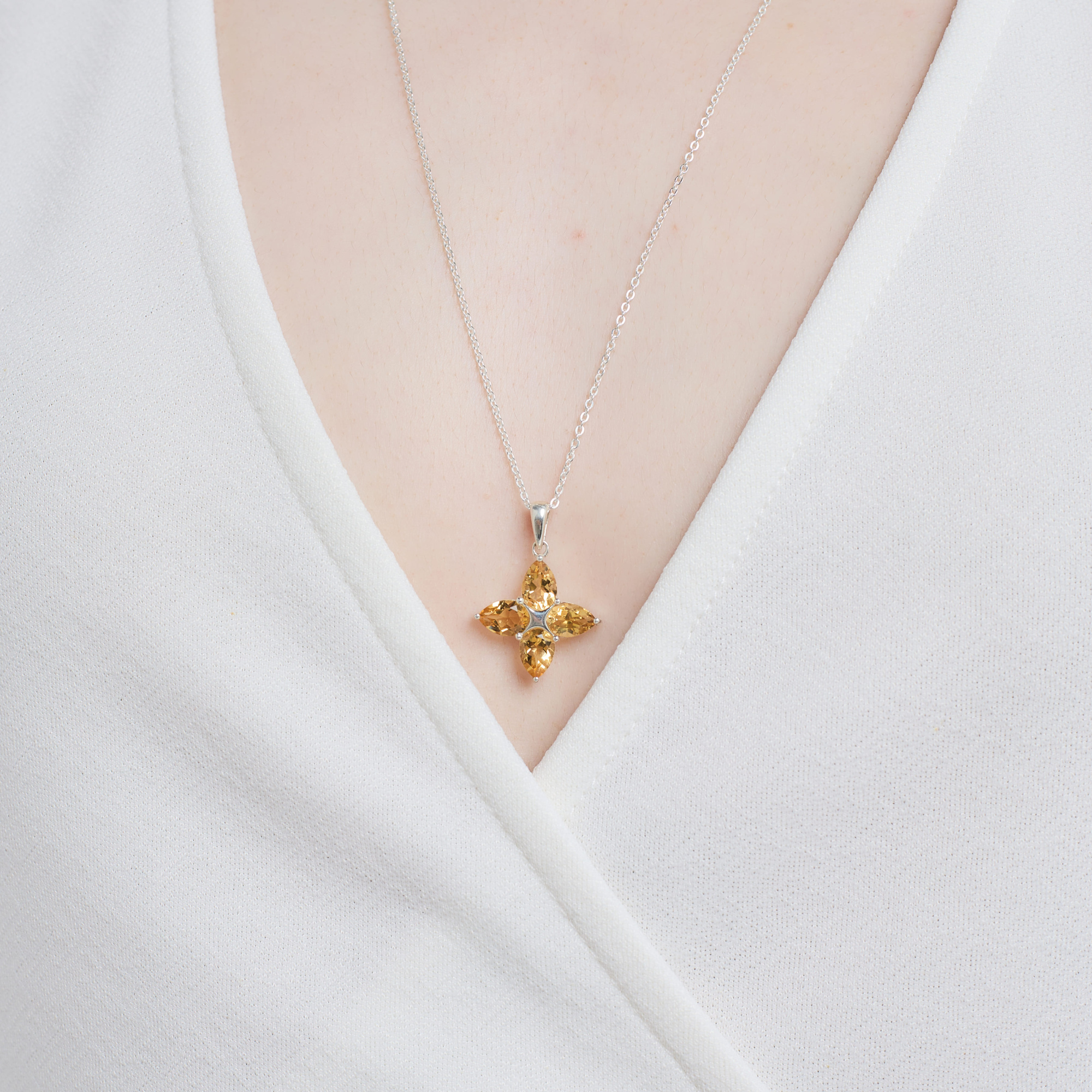 INFANTA Кулон Principessa Pere с цитринами груша