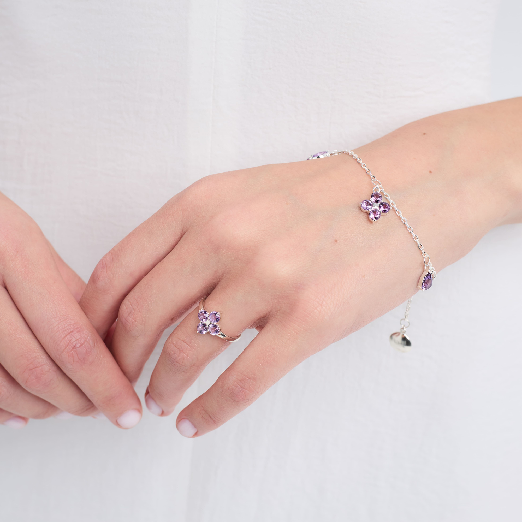 INFANTA Браслет Principessa Ciondolo с аметистами