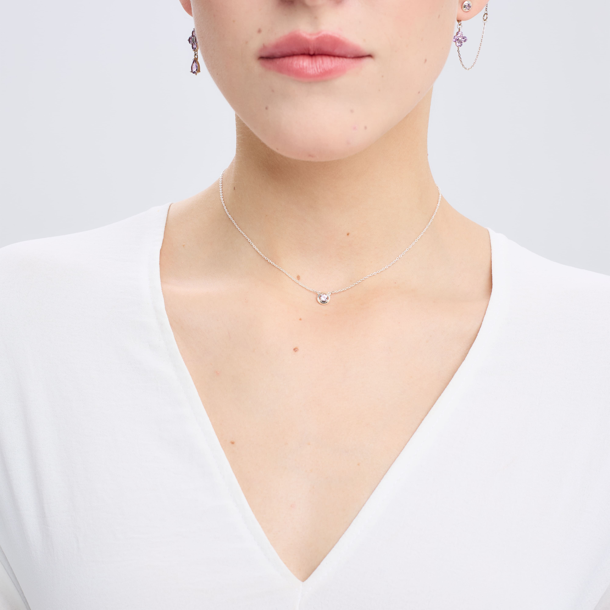 INFANTA Чокер Principessa Cerchio с аметистом в серебре