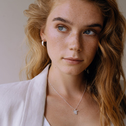 URBAN ISLAND серьга-кольцо мятая This Too Shall Pass ( 1 шт)