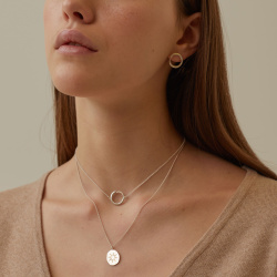 MS. MARBLE подвеска-чокер Meditation серебро