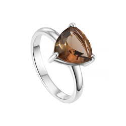 URBAN ISLAND кольцо Smoky Topaz Trillion Cut Big | Smoky