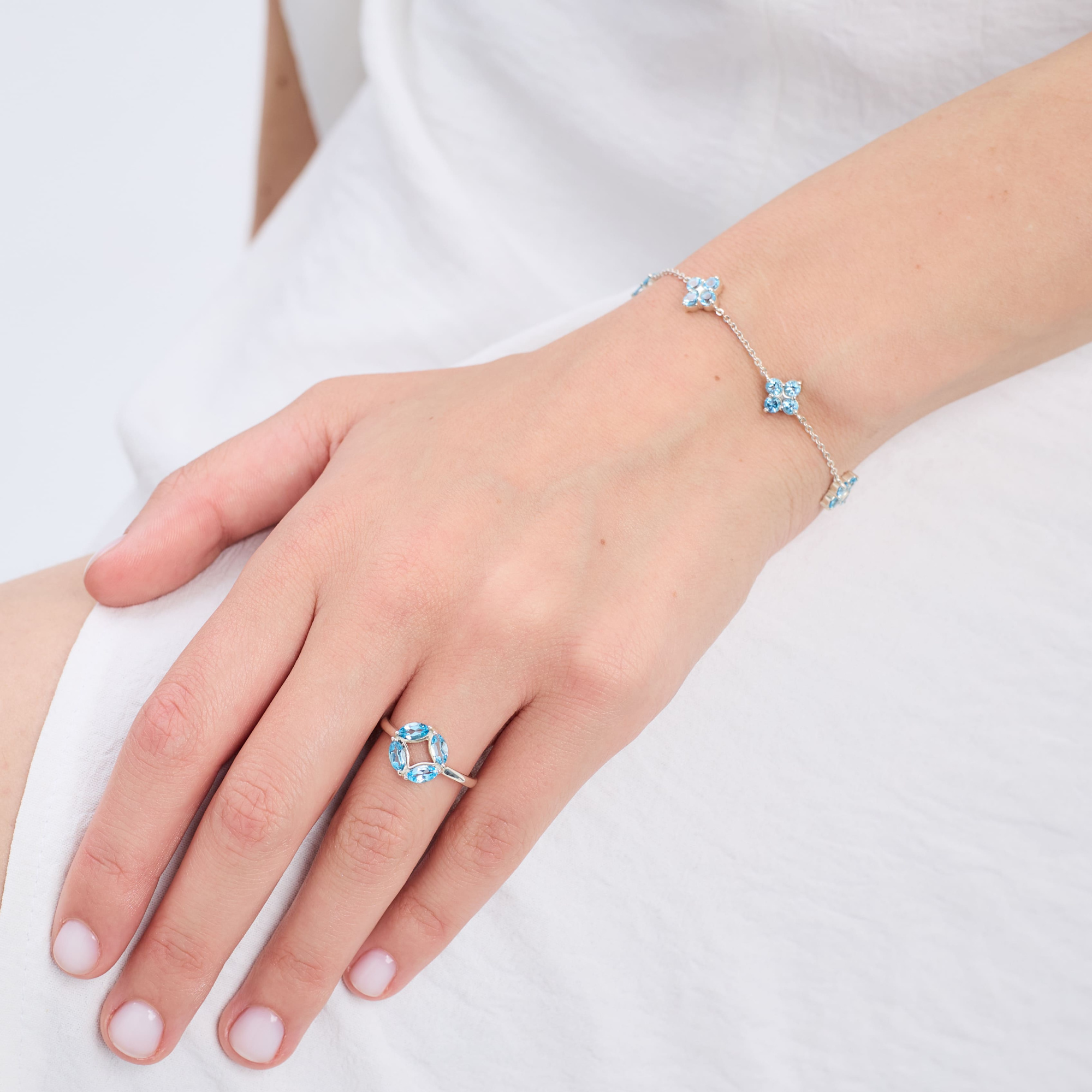 INFANTA Браслет Principessa Cinque с топазами