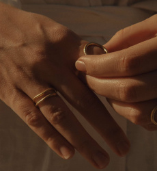 MS. MARBLE кольцо Awakening позолота