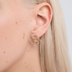 INFANTA Серьги Principessa Marchese с цитринами в серебре