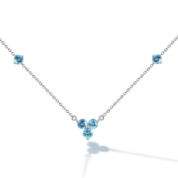 INFANTA Чокер Principessa Trifoglio piccolo с топазами в серебре