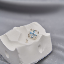 INFANTA Серьги Principessa Marchese с топазами в серебре