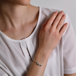 INFANTA Браслет Nodo узелок на серебряной цепочке