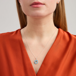 INFANTA Кулон Principessa Marchese Grande с топазами в серебре