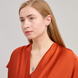 INFANTA Чокер Principessa Goccia c топазом в серебре