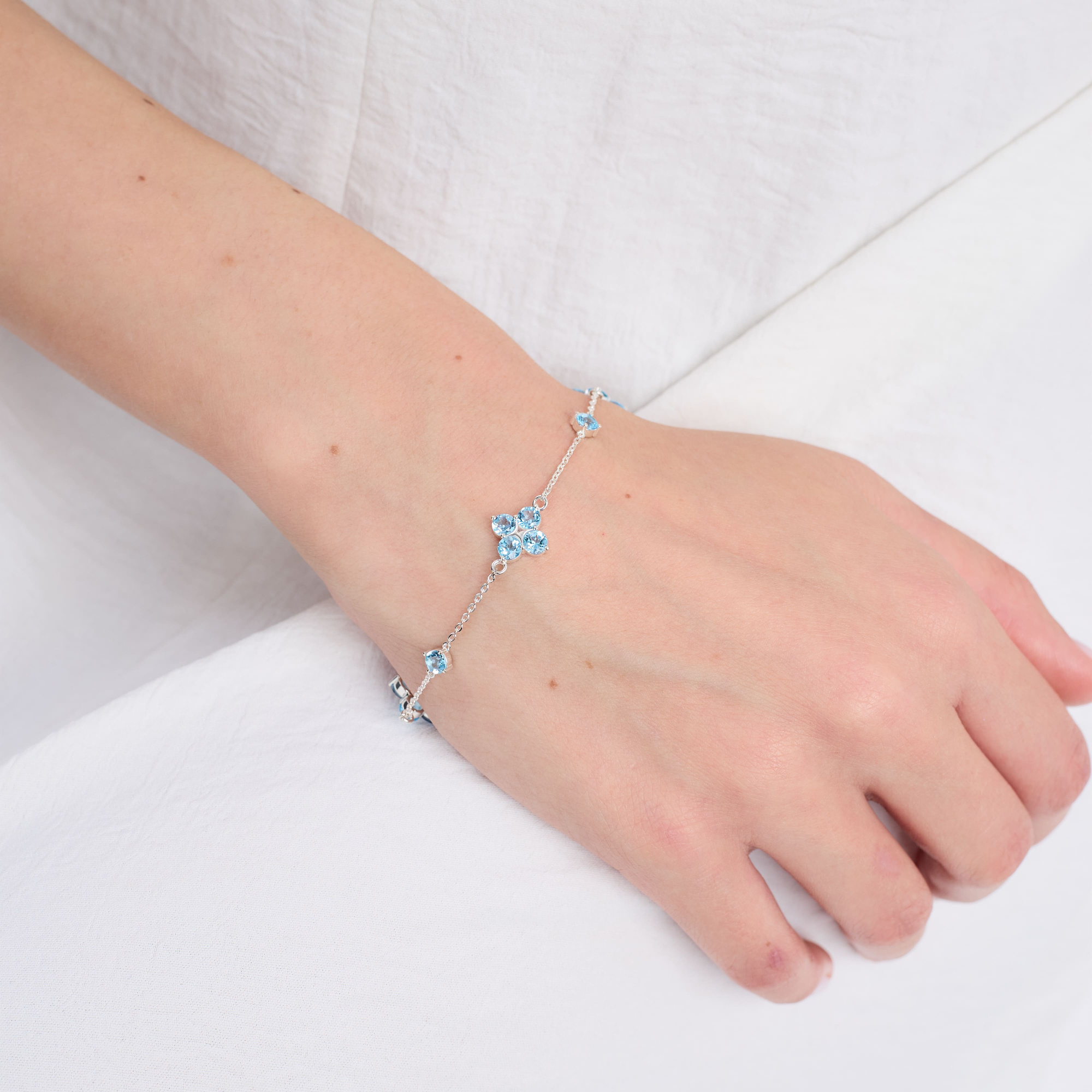 INFANTA Браслет Principessa Quadrifoglio с топазами