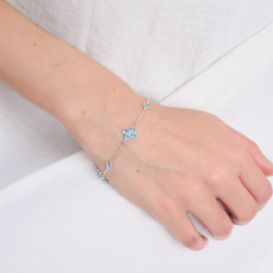 INFANTA Браслет Principessa Quadrifoglio с топазами