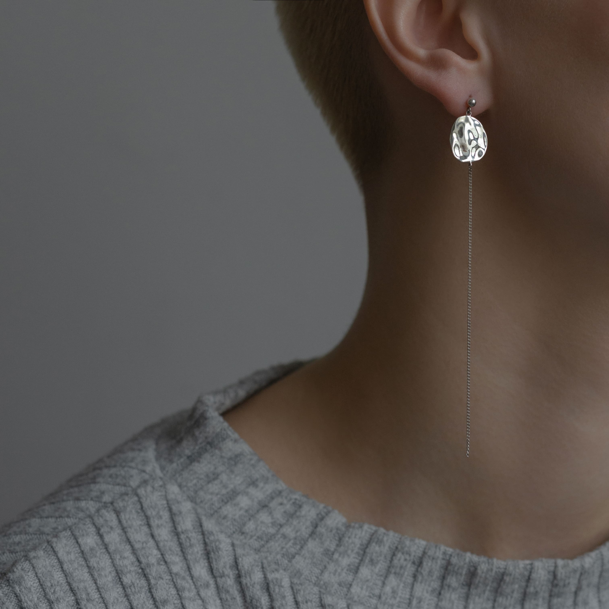 MS. MARBLE серьги Legacy long серебро