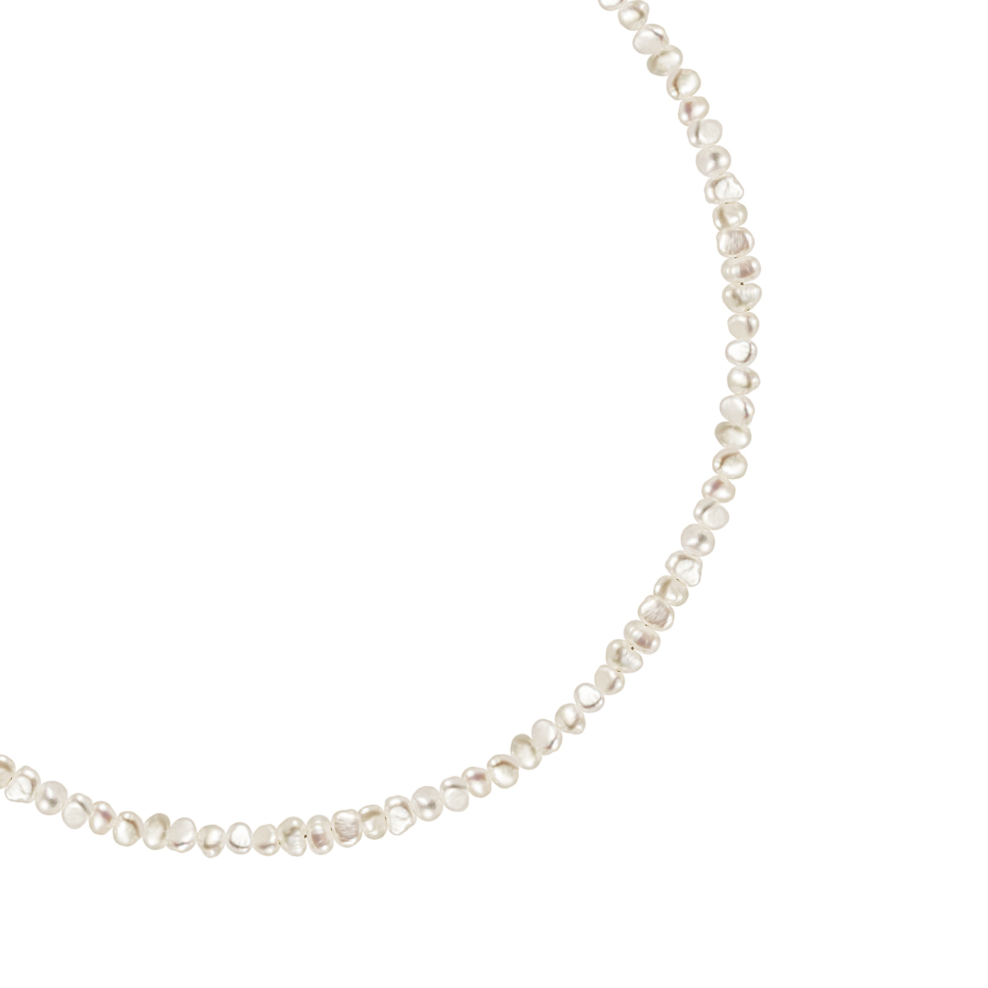 MS.MARBLE Чокер с барочным жемчугом полукруг