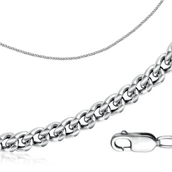 URBAN ISLAND плотная цепочка 70см, серебро