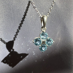 INFANTA Кулон Principessa Quadrifoglio с топазами круг