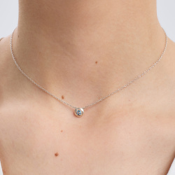 INFANTA Чокер Principessa Cerchio с топазом в серебре