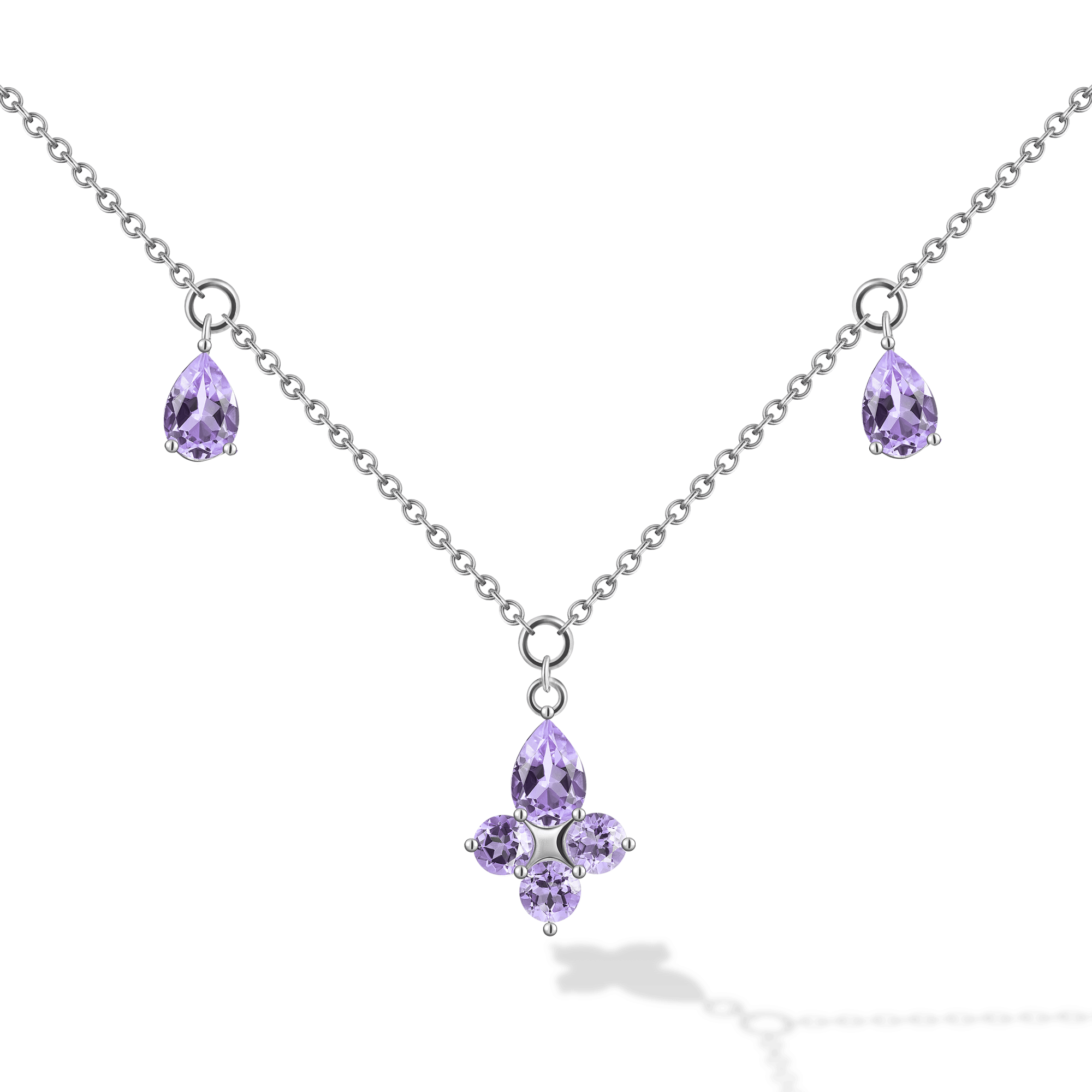 INFANTA Чокер Principessa Giglio с аметистами