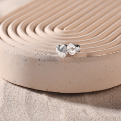 INFANTA Моносерьга-пусет Sasso Сердце серебро