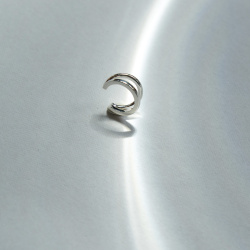 MS. MARBLE Кафф с двойным сечением Karma new age серебро