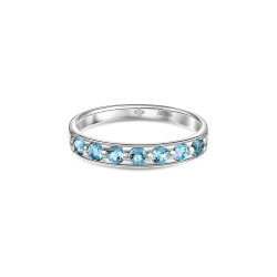 INFANTA Кольцо дорожка Principessa Traccia с топазами в серебре