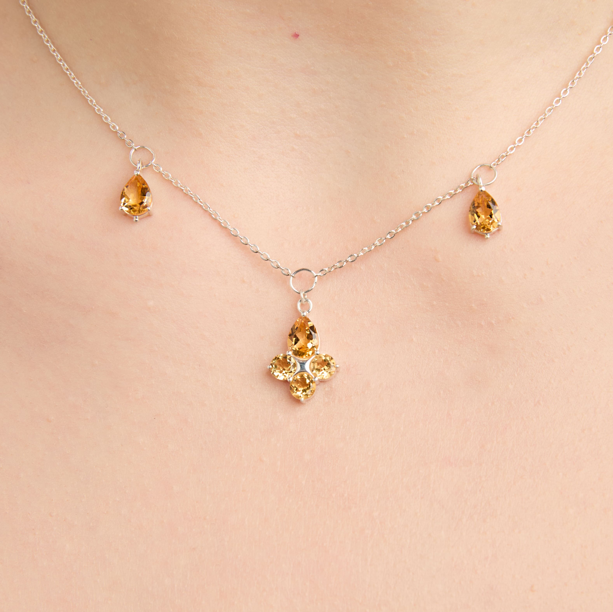 INFANTA Чокер Principessa Giglio с цитринами