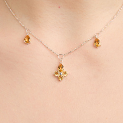 INFANTA Чокер Principessa Giglio с цитринами