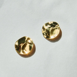 MS. MARBLE серьги Legacy рельефные позолота