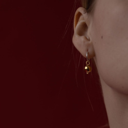 MS. MARBLE серьга Pomegranate позолота