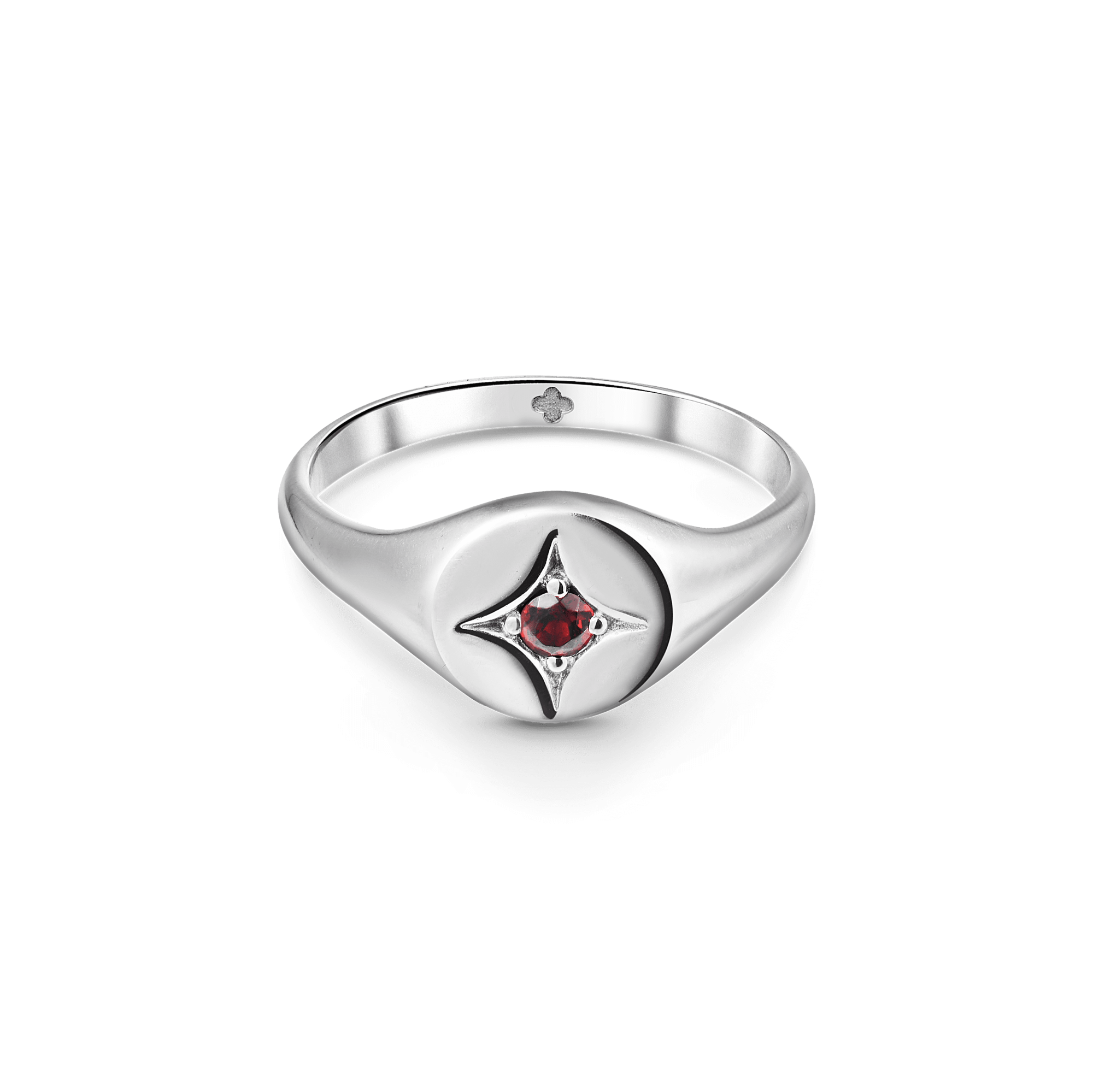 INFANTA Кольцо печатка Principessa Sigillo с гранатом