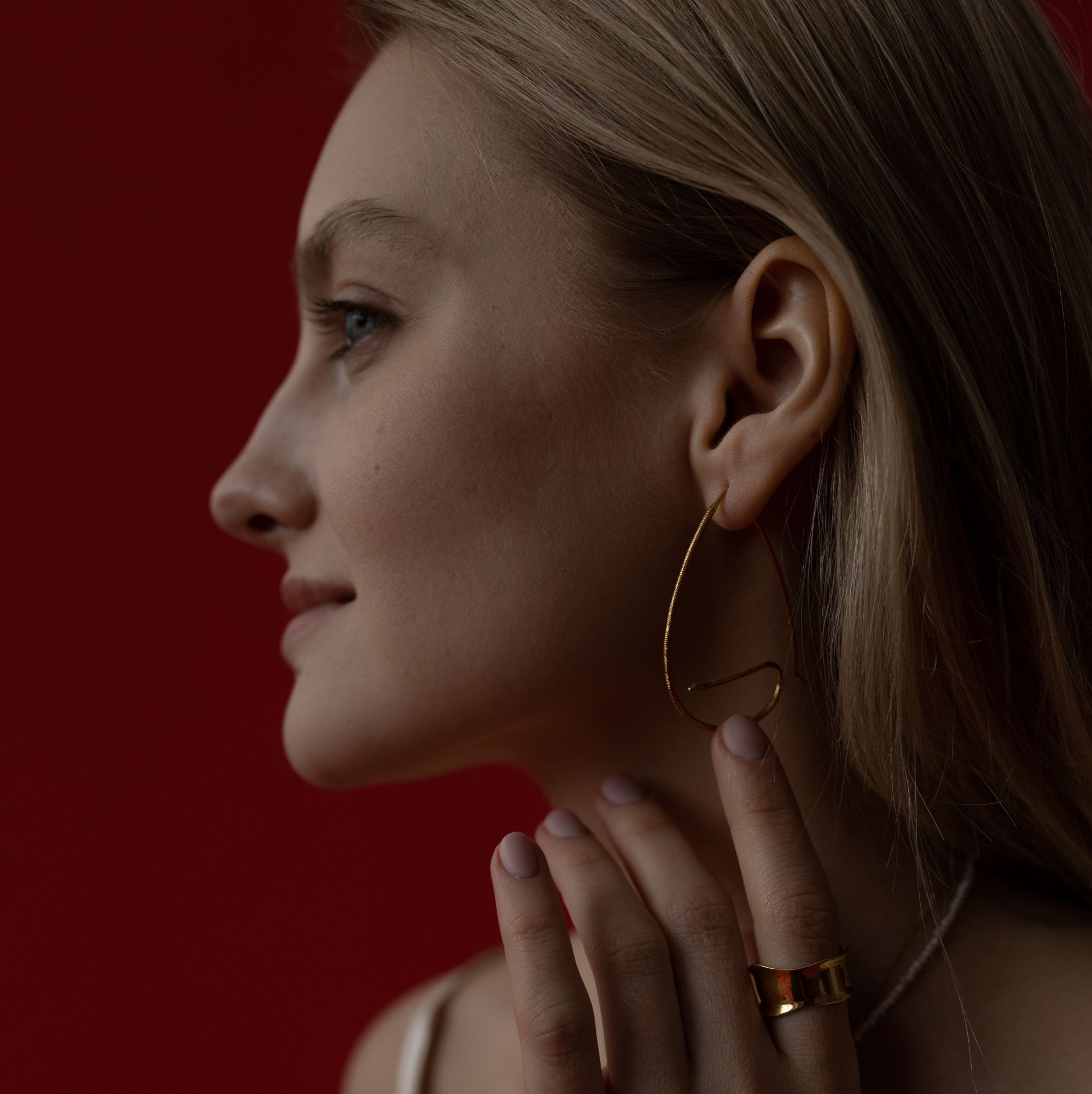 MS. MARBLE серьга Awakening позолота