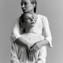 INFANTA Серьги хупы Nodo узлы