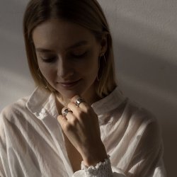 MS. MARBLE кольцо Sixth Sense серебро