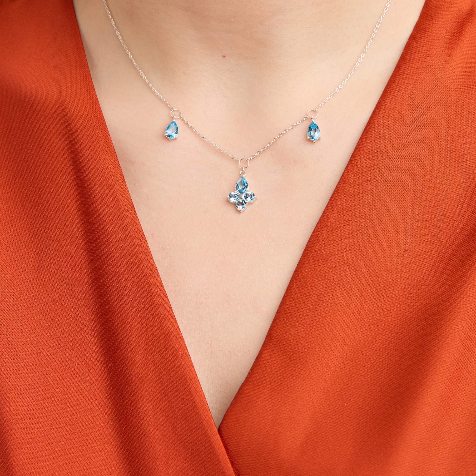 INFANTA Чокер Principessa Giglio с топазами