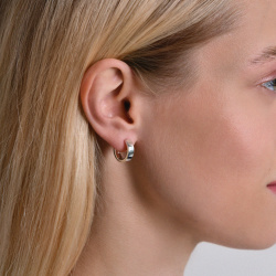 INFANTA Моносерьга Квадрат - Квадрат серебро