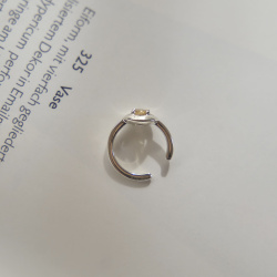 INFANTA Кафф с камнем Cerchio с цитрином в серебре