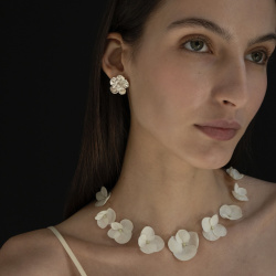 MS.MARBLE Серьга Altai Cvetok Pyatilistnik