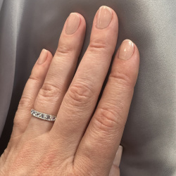 INFANTA Кольцо дорожка Principessa Traccia с топазами в серебре